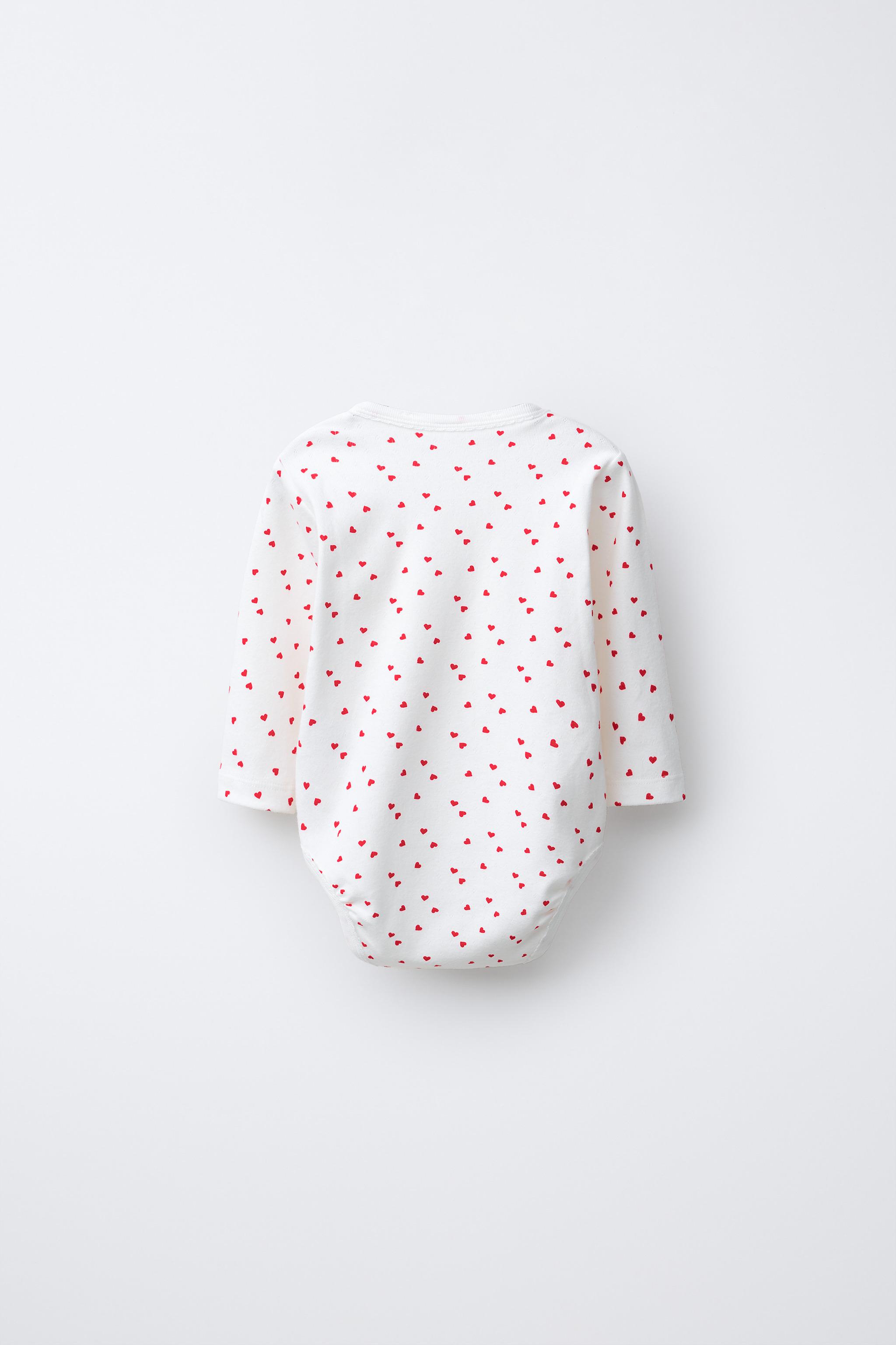 LOT DE TROIS BODYS COL KIMONO CŒURS
